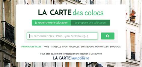 carte des colocations